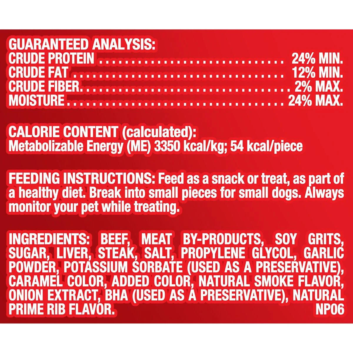 35 oz. Beef Flavor Dog Treats I370238