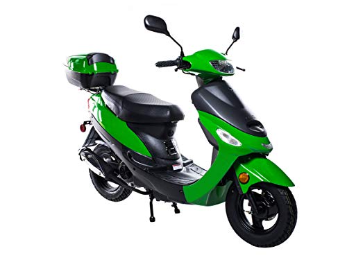 Green 50cc Gas Street Legal Scooter Y58713