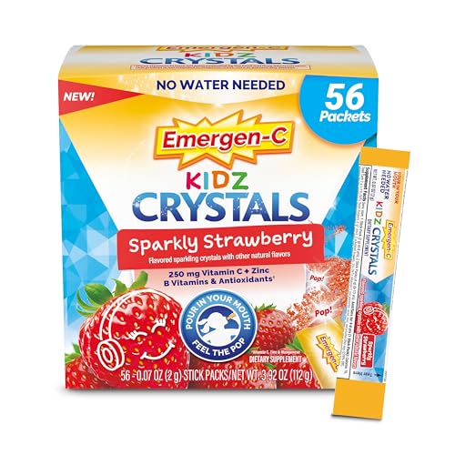 56 Stick Packs Sparkly Strawberry Immune Support Supplement with Vitamin C T622