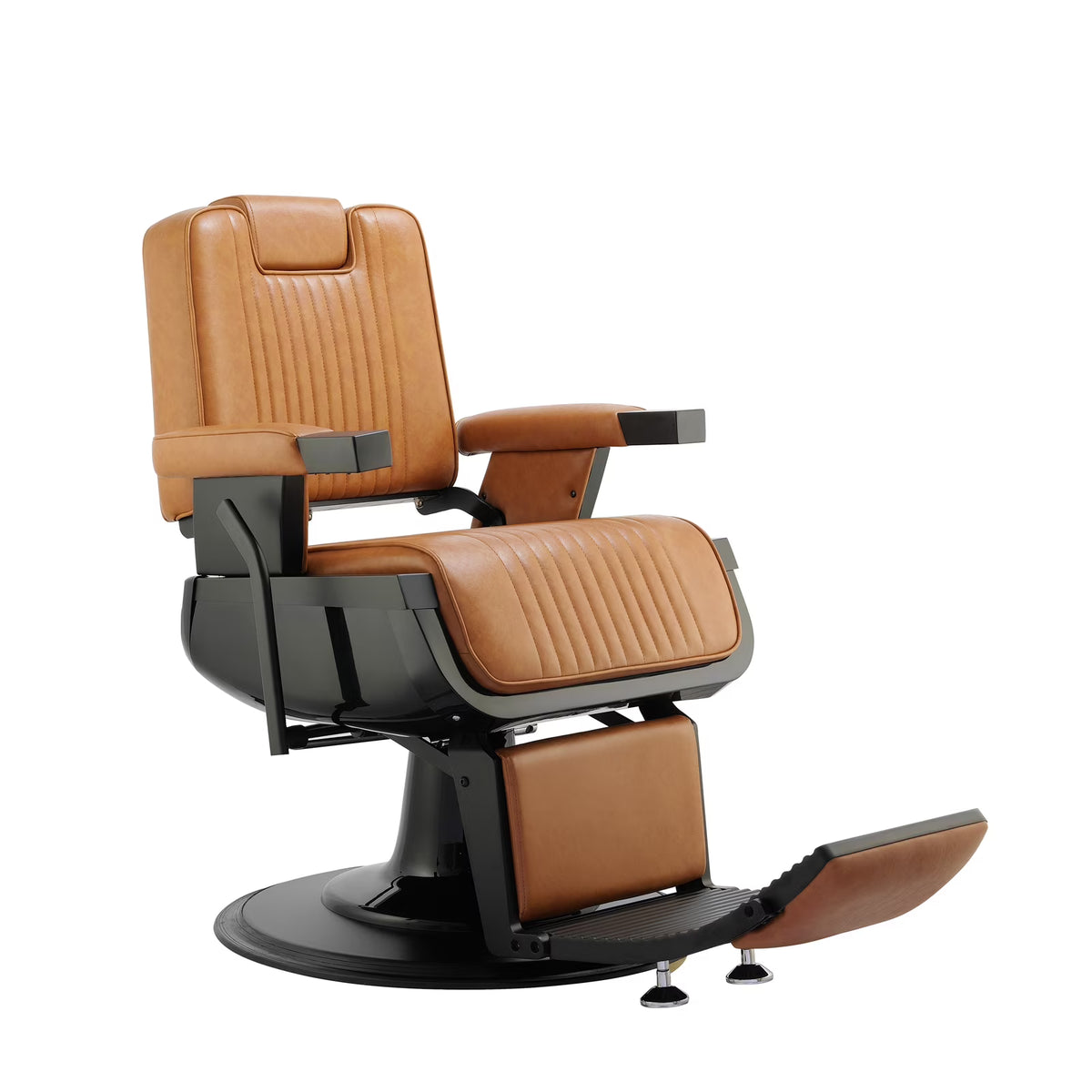 Black Leather Reclining Barber Chair X247