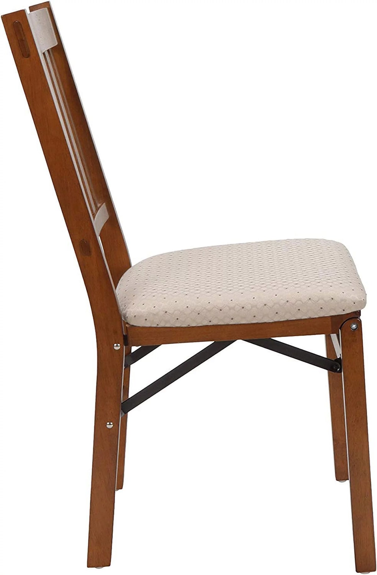 Fruitwood Finish Folding Chair Set of 2 D1848