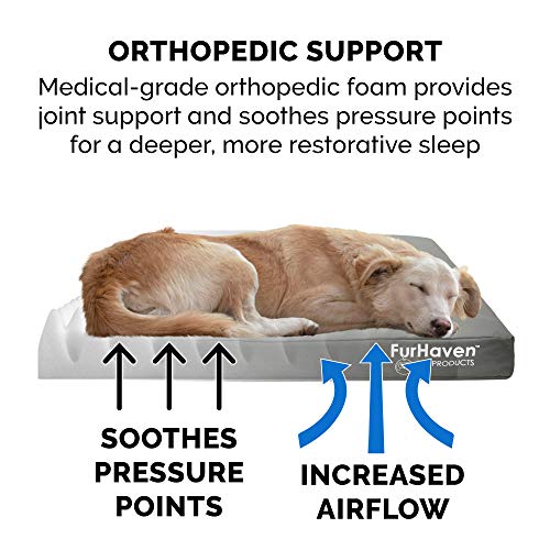 Water-Resistant Orthopedic Dog Bed with Removable Washable Cover H6905