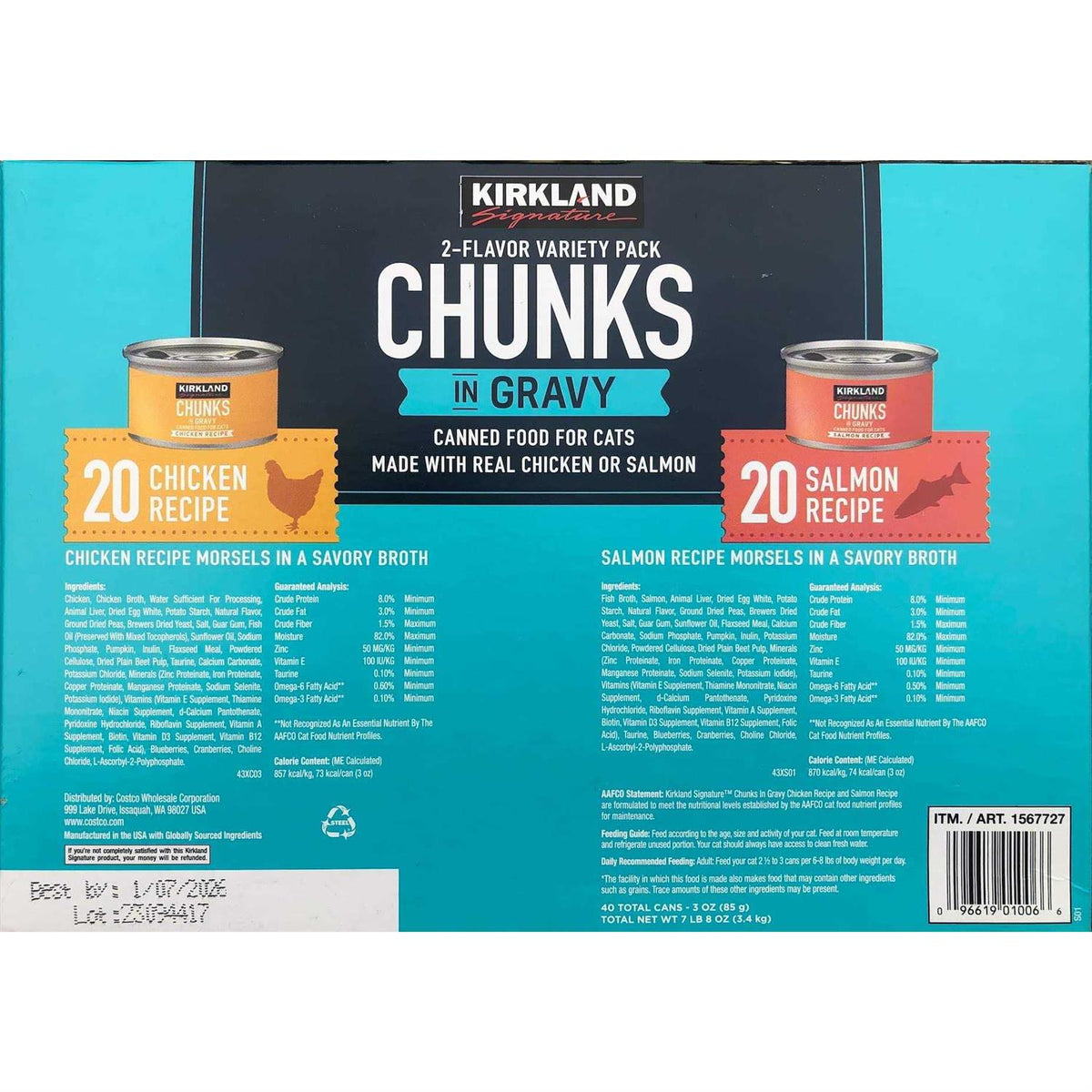 Chunks in Gravy Canned Cat Food Variety Pack E743