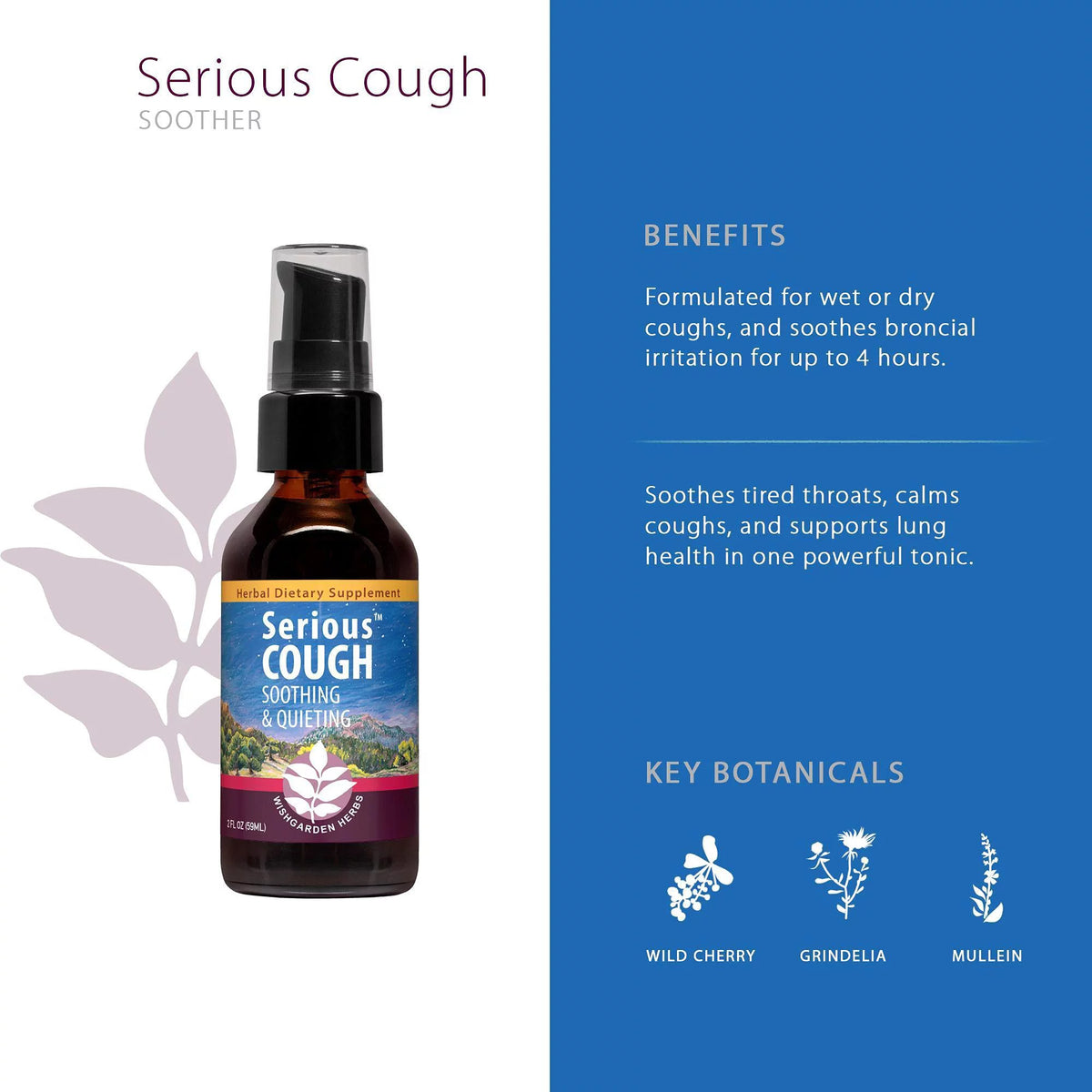 Organic Herbal Cough Suppressant Supplement (4 oz) K4417