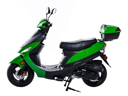 Green 50cc Gas Street Legal Scooter Y58713