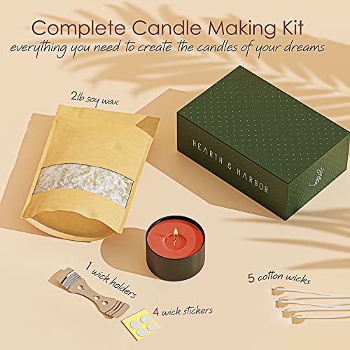 30 lb Natural Soy Wax Flakes with 100 Cotton Candle Wicks X59152