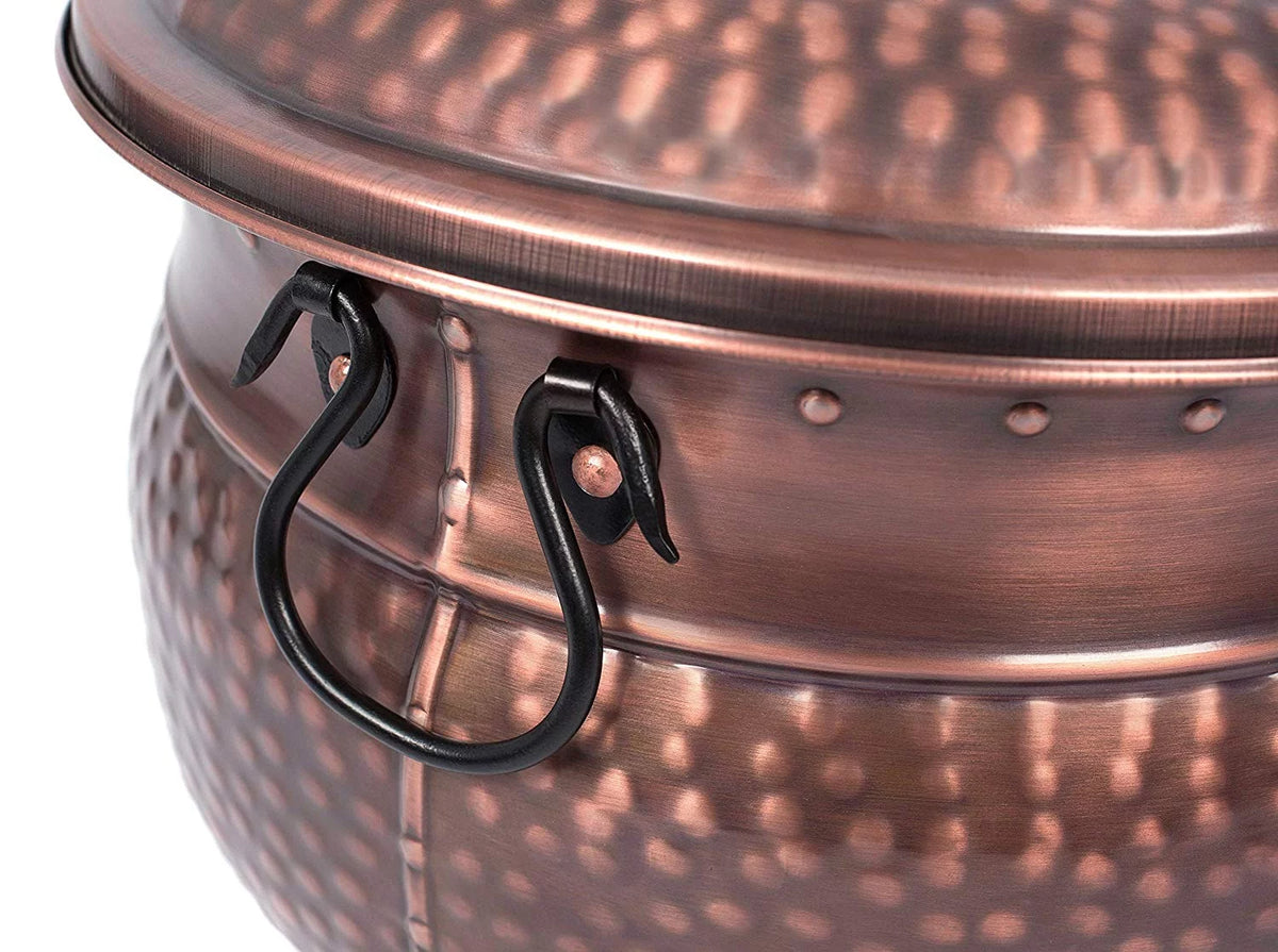 Garden Water Hose Pot with Lid I86655