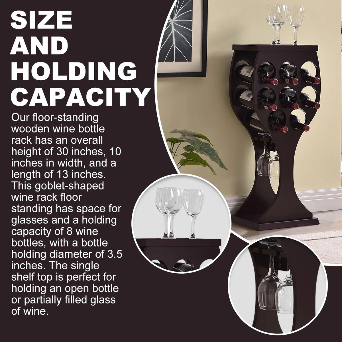 Freestanding Wine Rack & Cabinet X2663