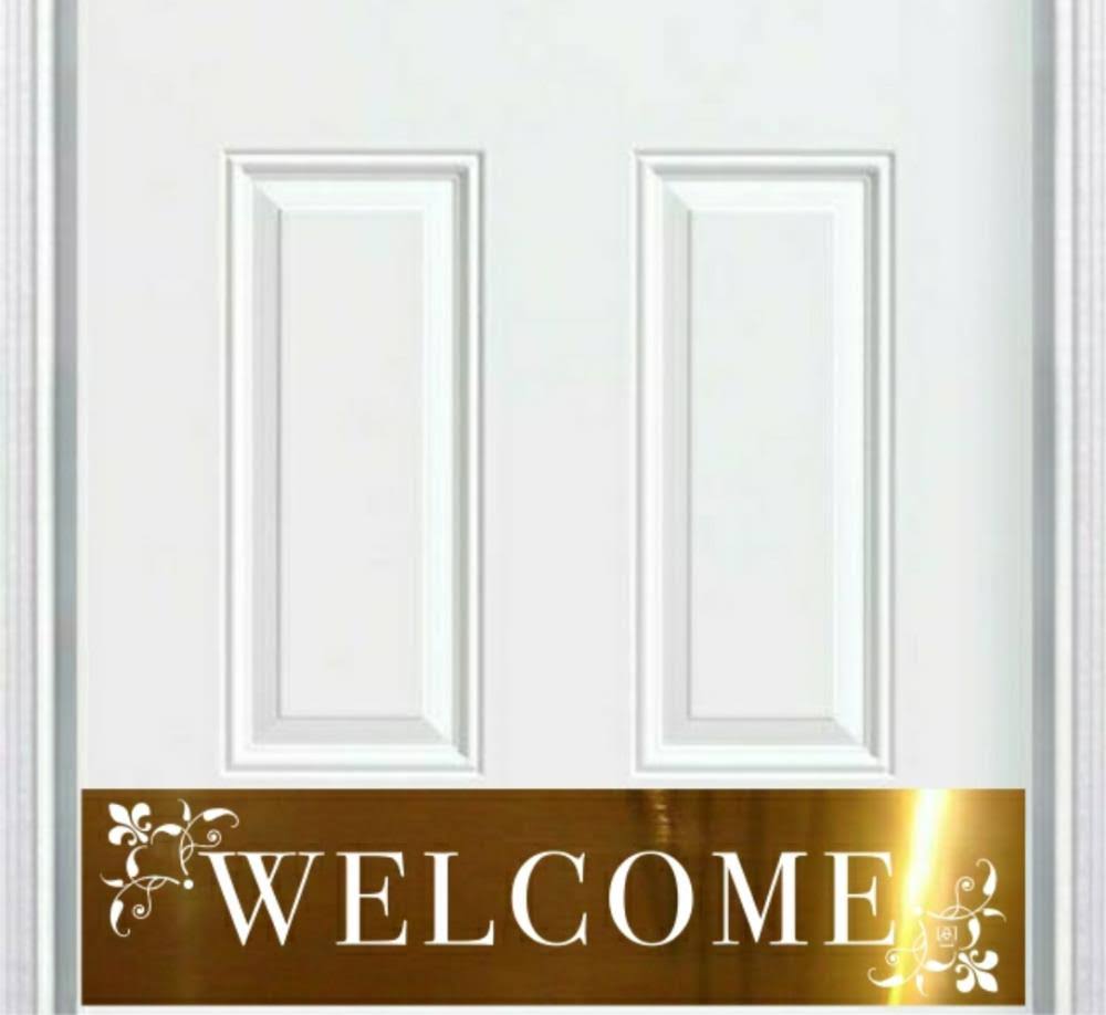 Brass Aluminum Engraved Door Kick Plate X336