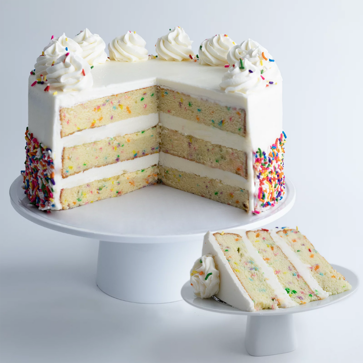 Vanilla Confetti Cake, Large 10” Size N380827