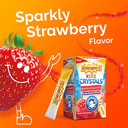 56 Stick Packs Sparkly Strawberry Immune Support Supplement with Vitamin C T622