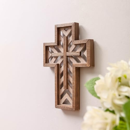 12 Inch Handmade Rustic Wooden Wall Cross G471