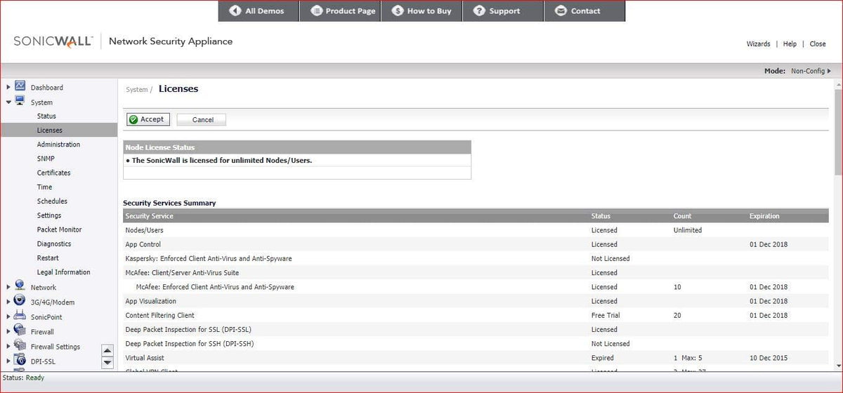 SonicWall Firewall SSL VPN 5 User License C404
