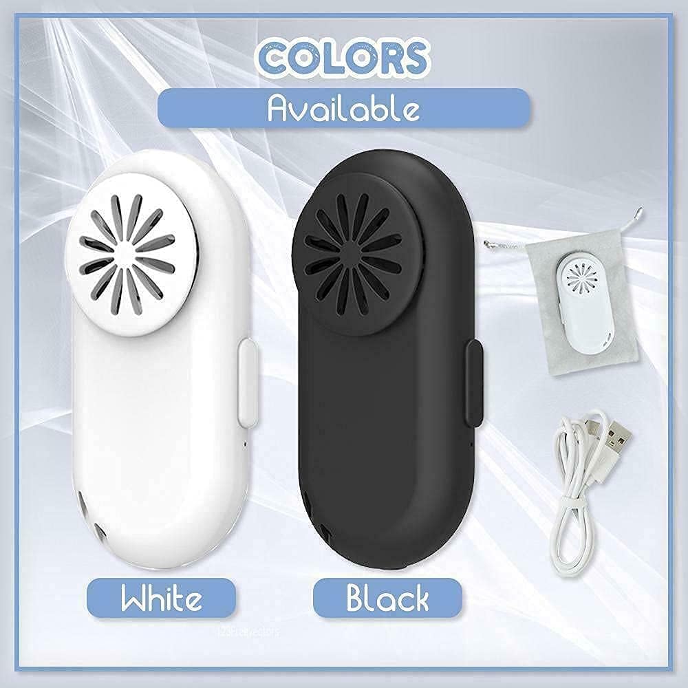 White Wearable Mini Reusable Air Purifier I3936