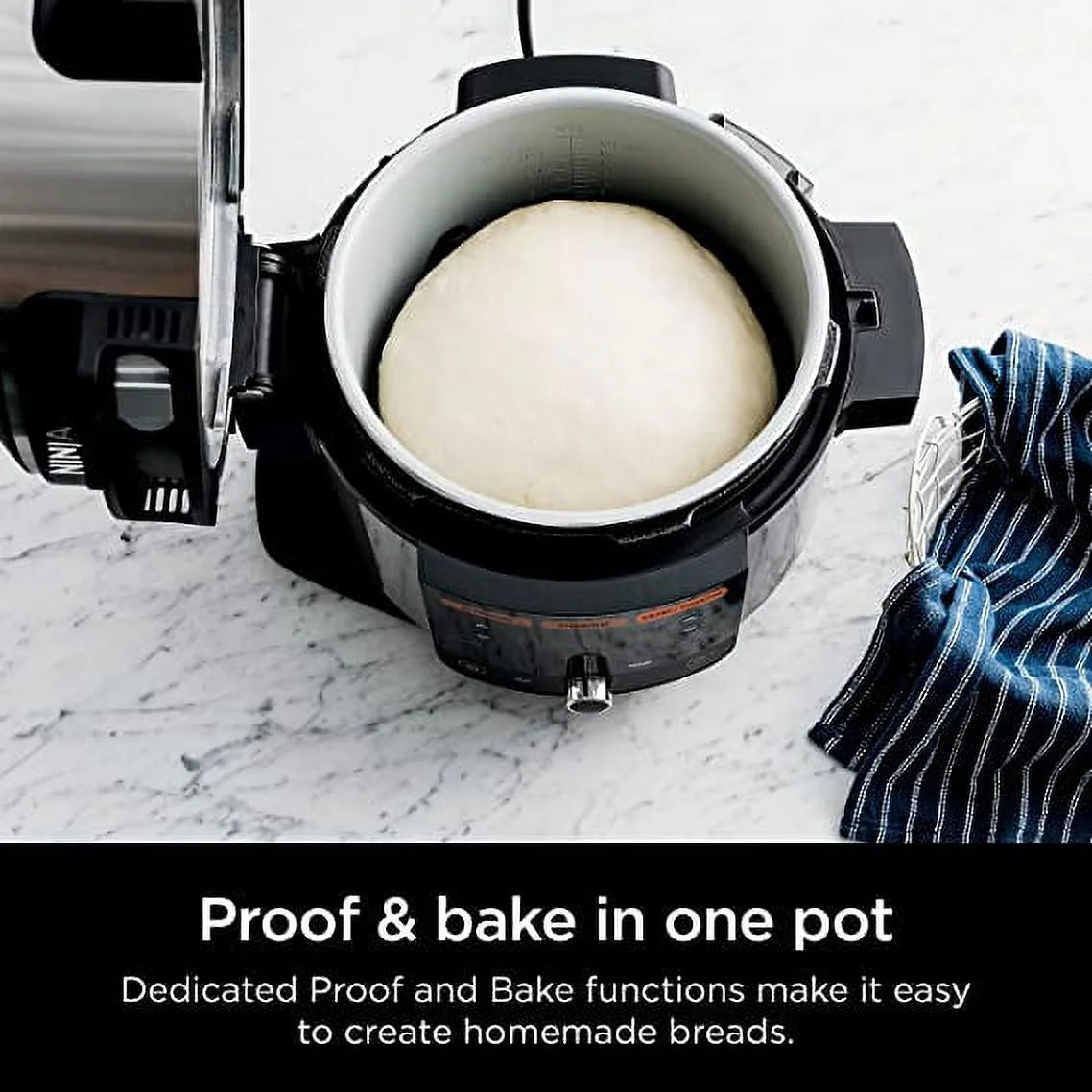 Open Box 14-in-1 6.5 QT Pressure Cooker Steam Fryer Smart Lid N8976