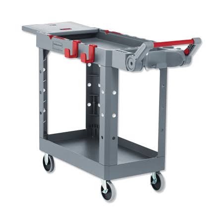Black 2 Shelf Utility Cart S986