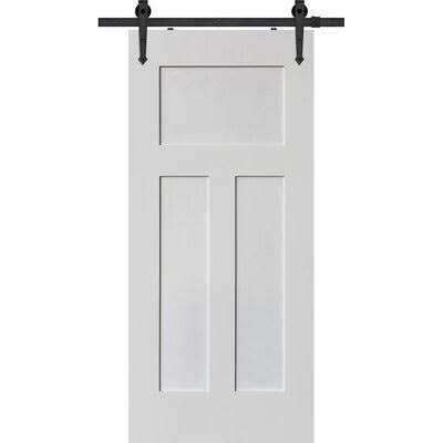 Solid Wood Panelled Interior Barn Door J83317
