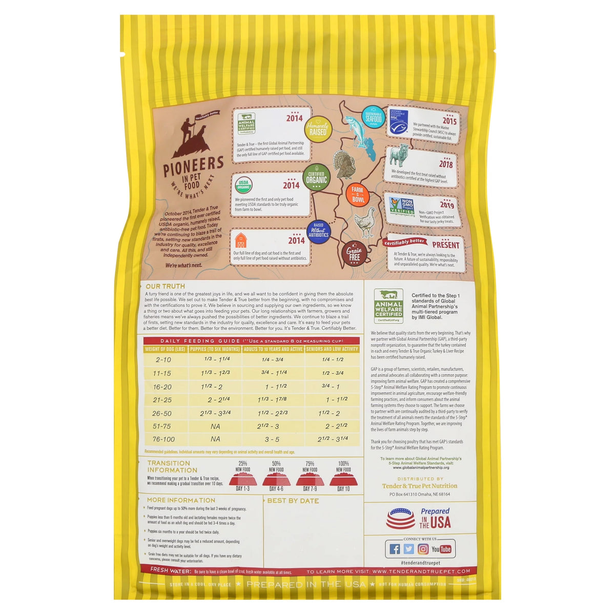 Organic Turkey & Liver Recipe Dry Dog Food, 4 lb bag C868075