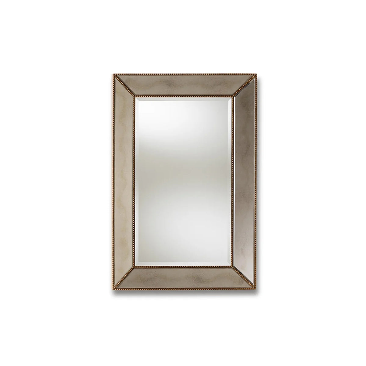Antique Gold Rectangular Accent Wall Mirror R719892