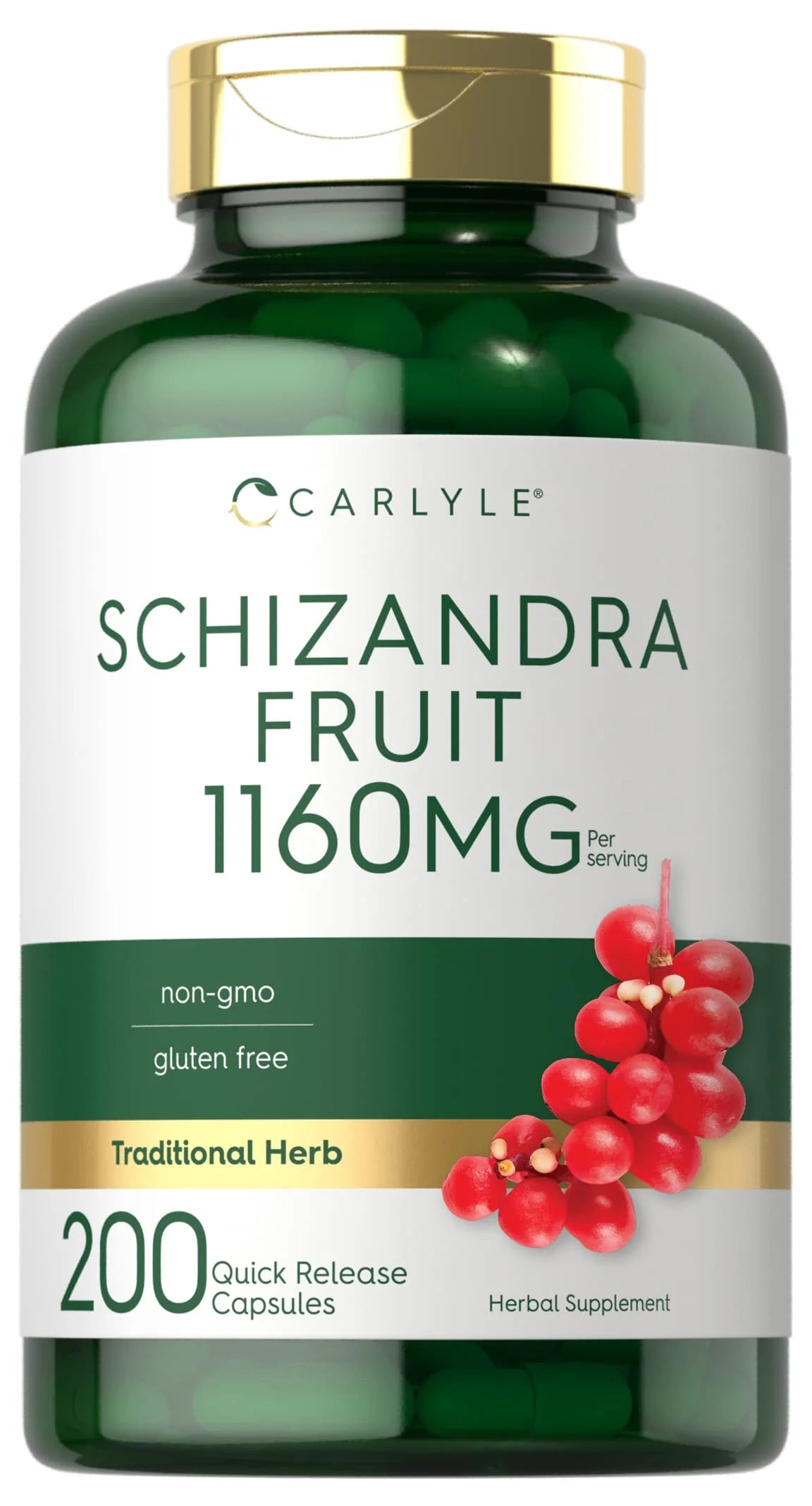 1160 mg 200 Capsules Berry Fruit Extract Non-GMO Gluten Free Supplement A189053