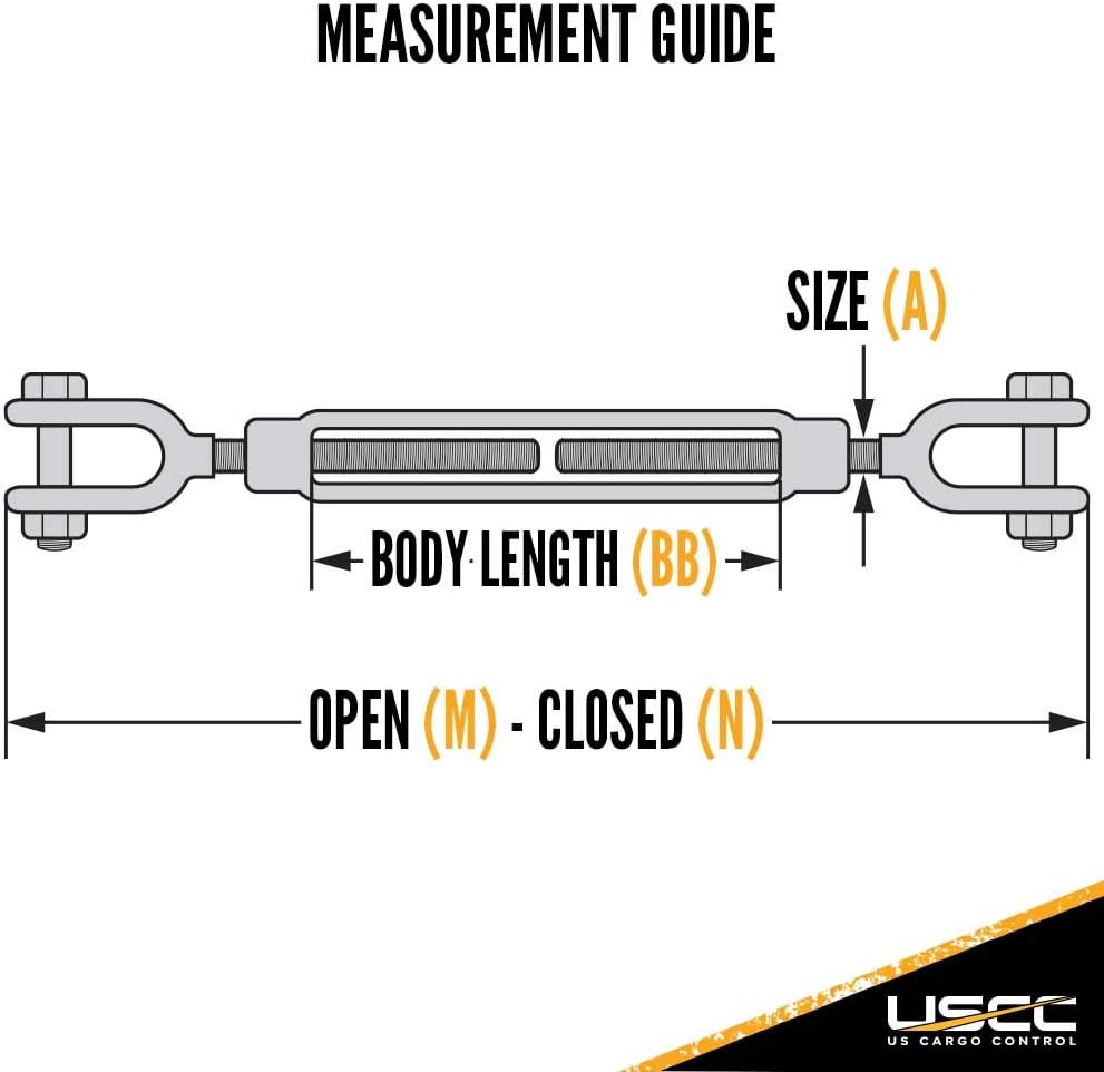 Galvanized Jaw and Jaw Turnbuckle G5774