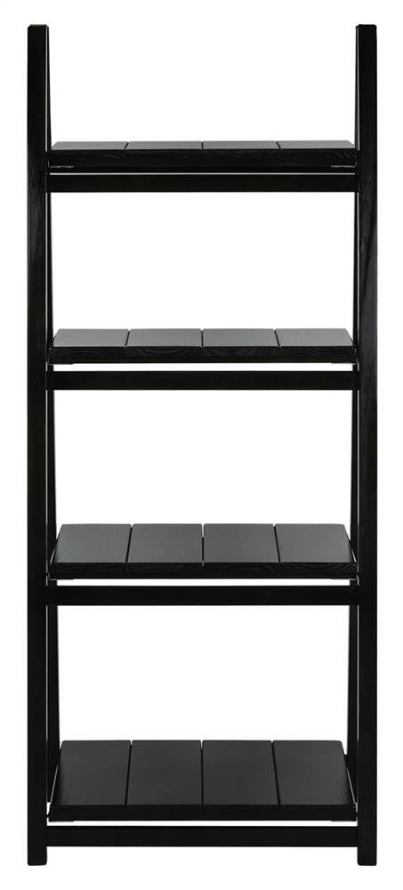 Black 4-Shelf Folding Bookcase L1910
