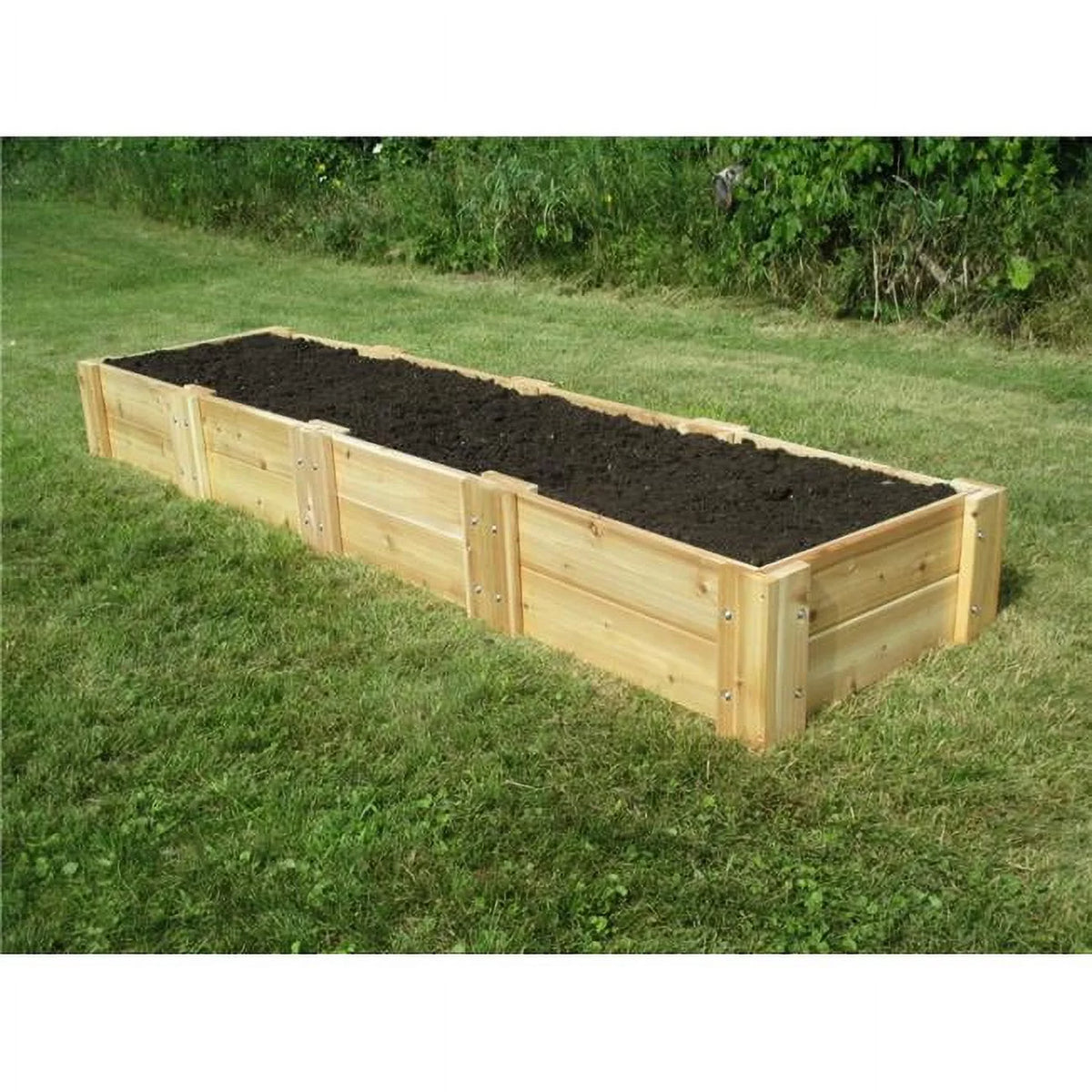Cedar Raised Garden Bed 2 ft. x 8 ft. x 11 in. Natural Z1659