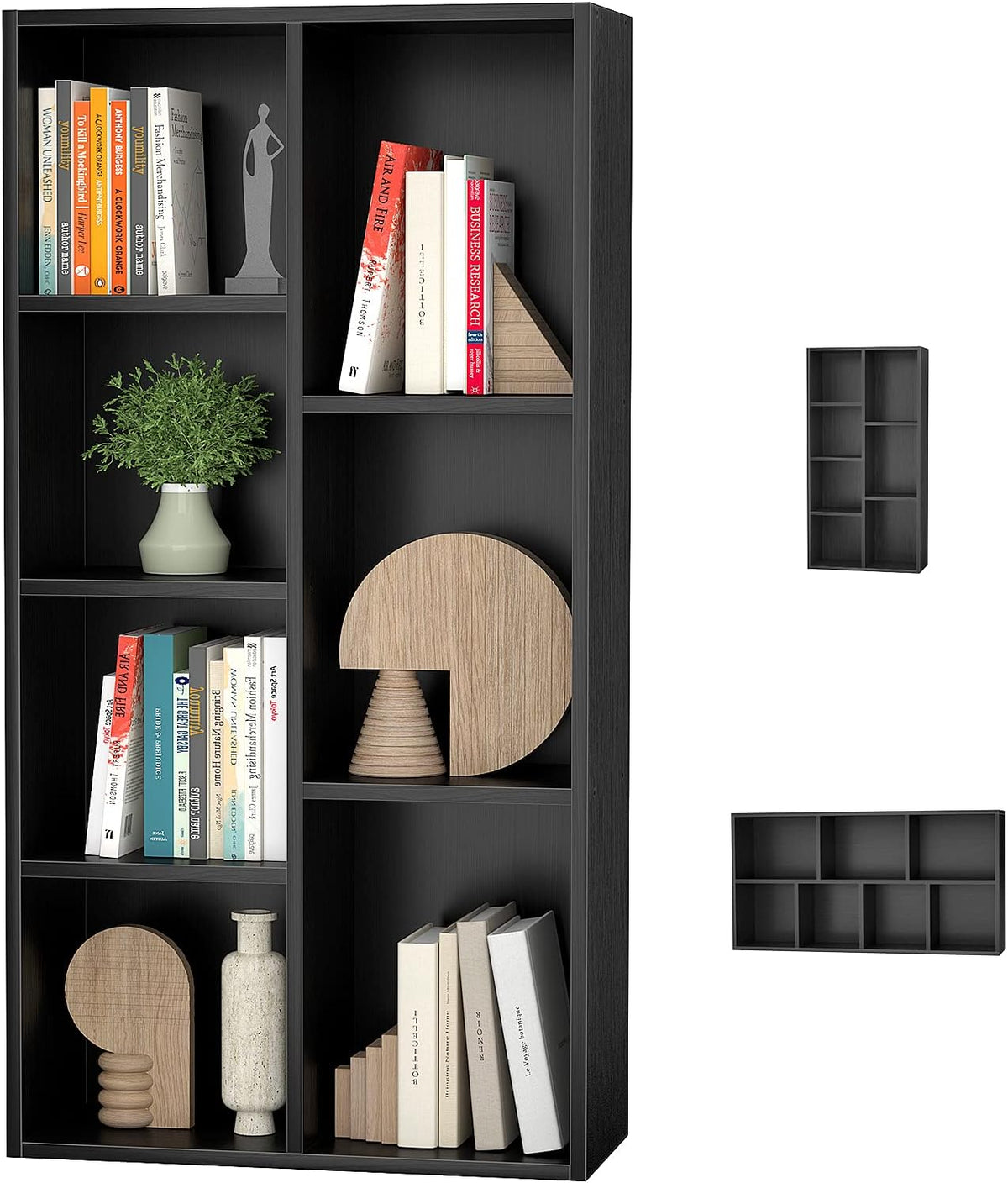 White 7-Cube Bookcase Storage Shelves Z56143