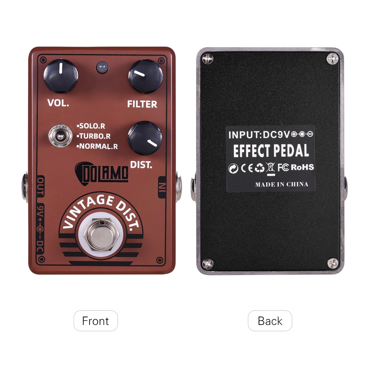 Vintage Distortion Guitar Effect Pedal U1136