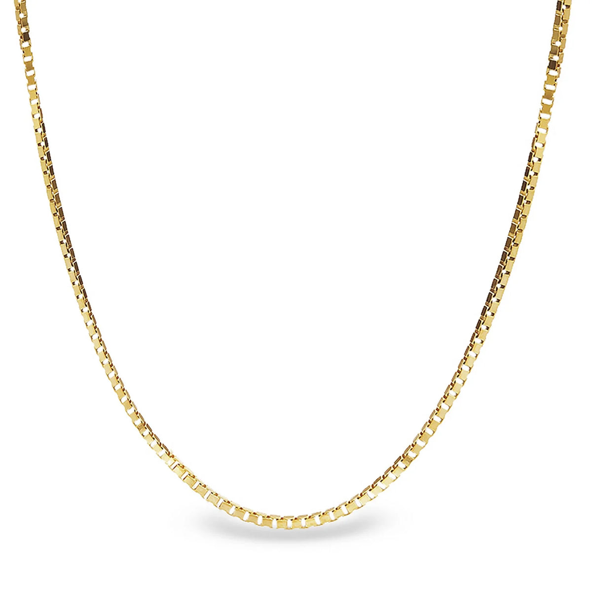 14kt Yellow Gold Box Chain with Lobster Clasp O30369