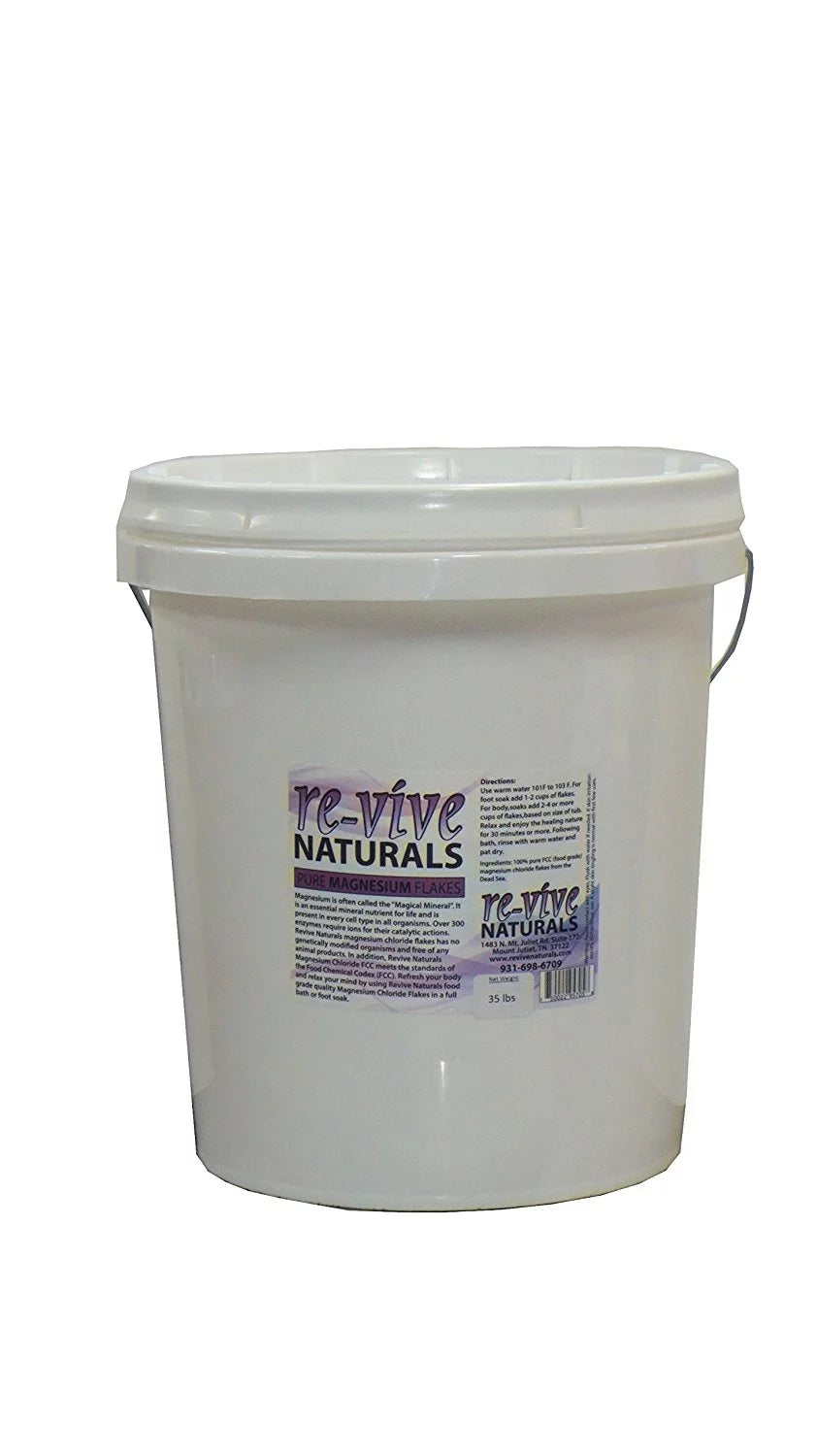 Food Grade Magnesium Chloride Flakes 35-Pound Tub N831333