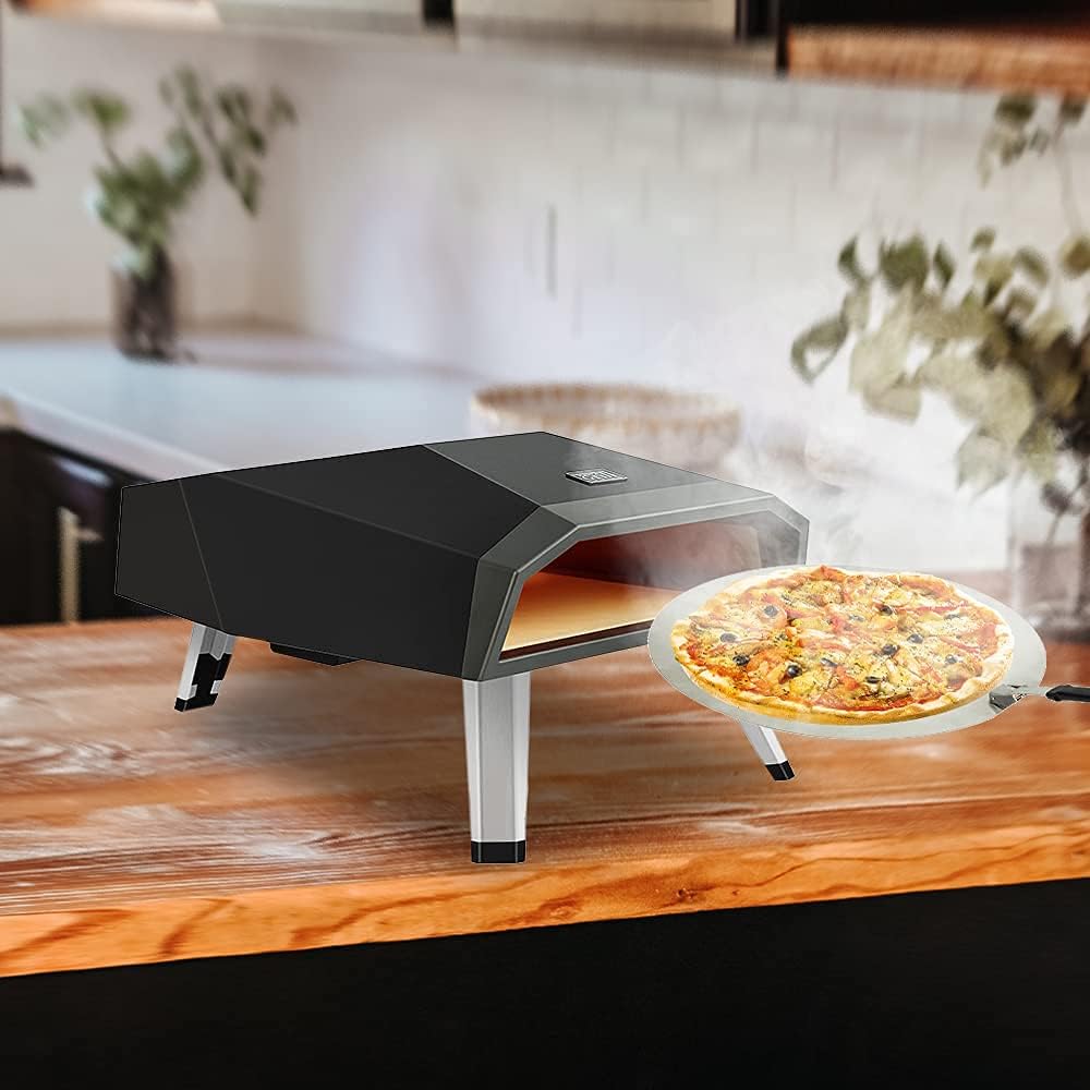 Outdoor Gas Pizza Oven with Pizza Stone and Pizza Peel Q3092