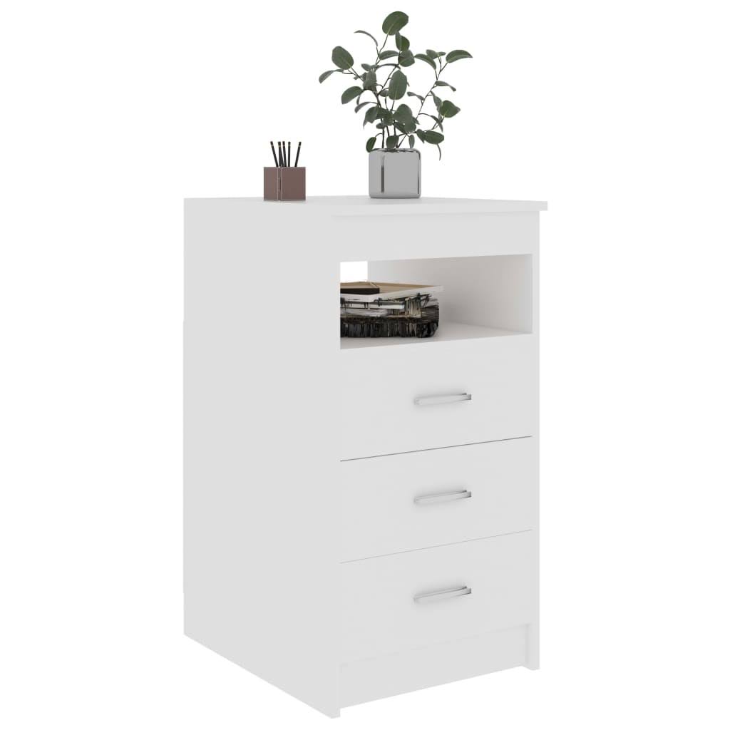 Concrete Gray Chipboard Drawer Cabinet L45917