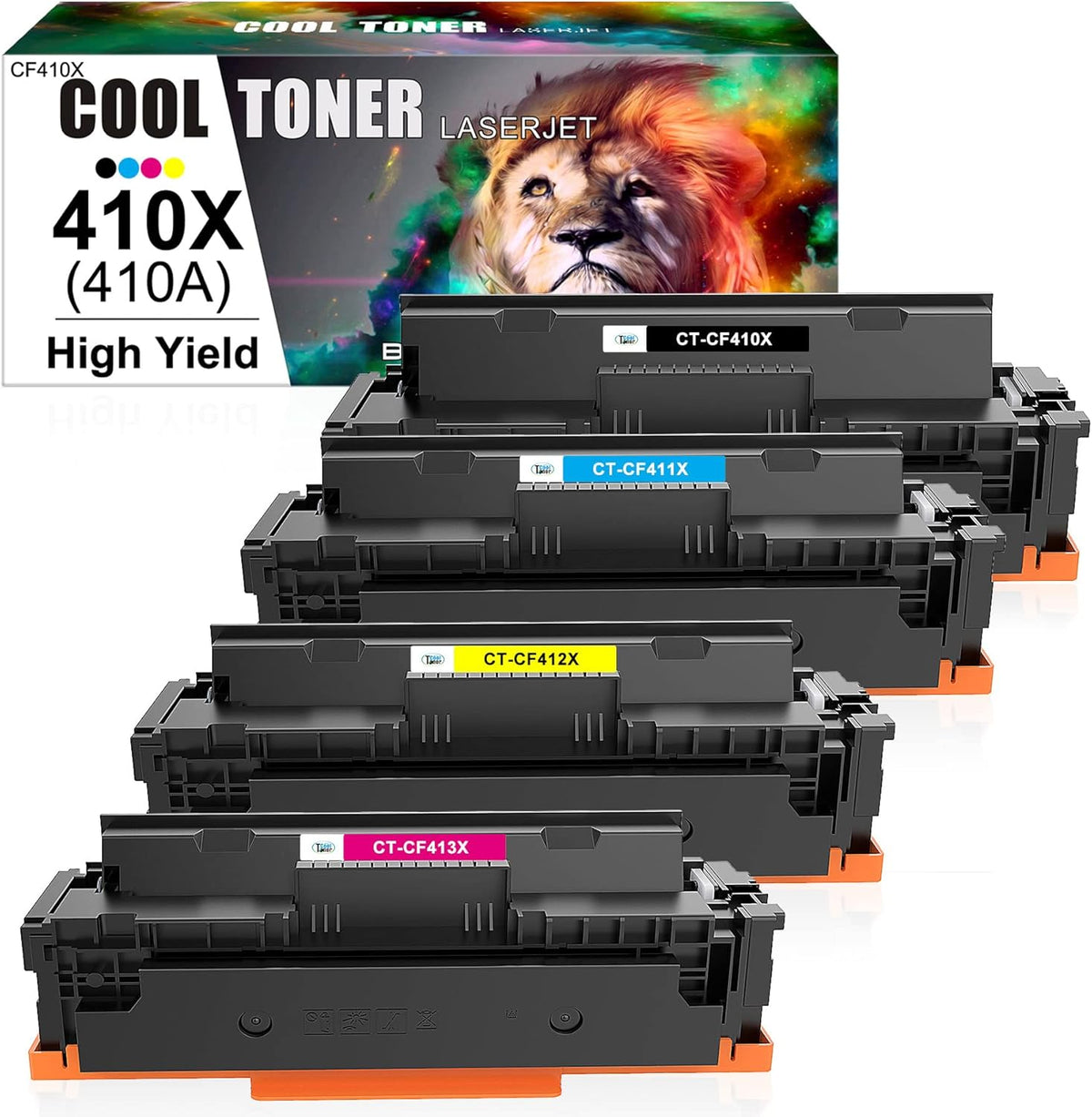 Compatible Toner Cartridge Replacement 4-Pack D15487