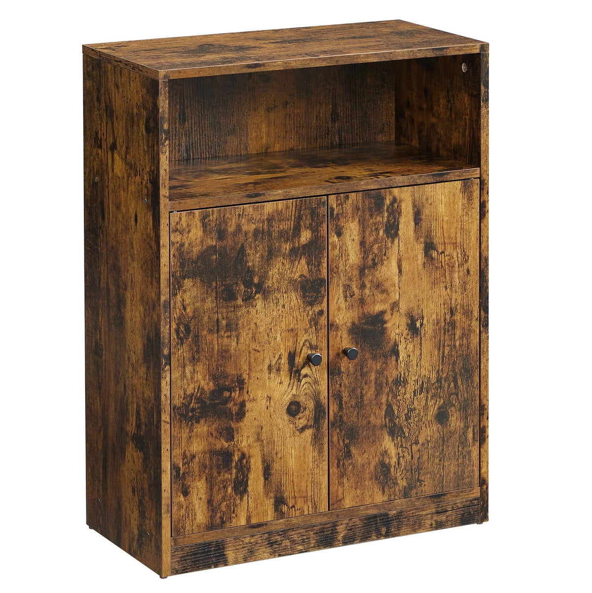 Industrial Storage Floor Cabinet, Rustic Brown S9380