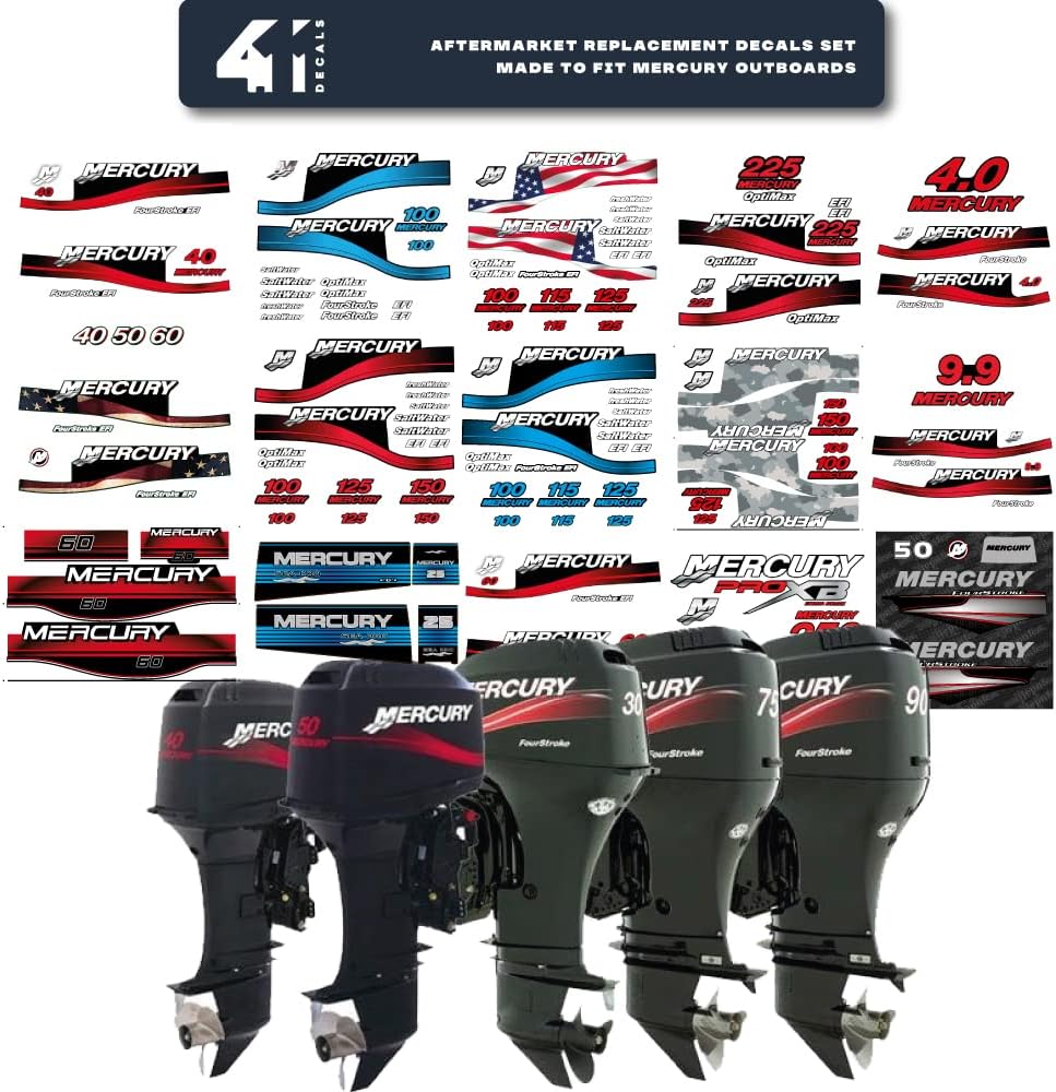 2005-2007 Outboard Replacement Decal Set R96210