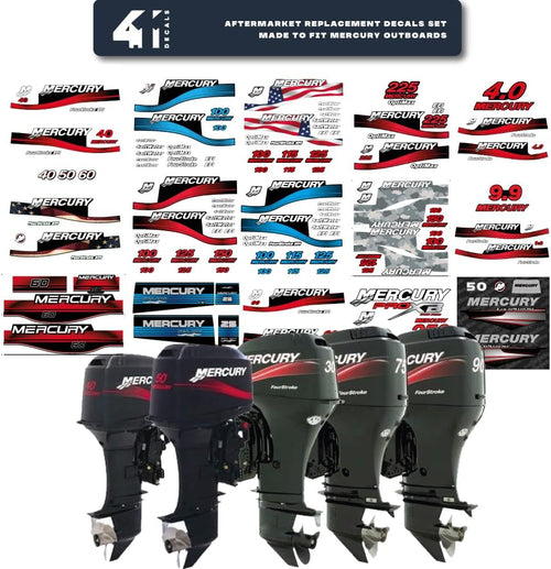 2005-2007 Outboard Replacement Decal Set R96210