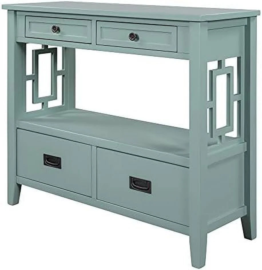 Farmhouse Wood Buffet Sideboard Console Table with 2-Door Cabinet I12674