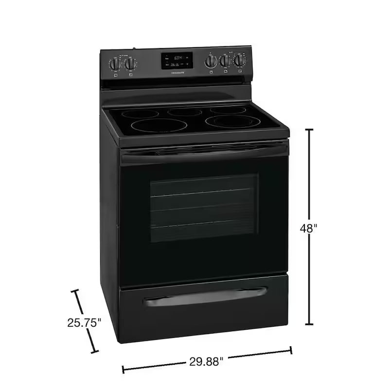 Electric Range with Manual Clean in Black D115921