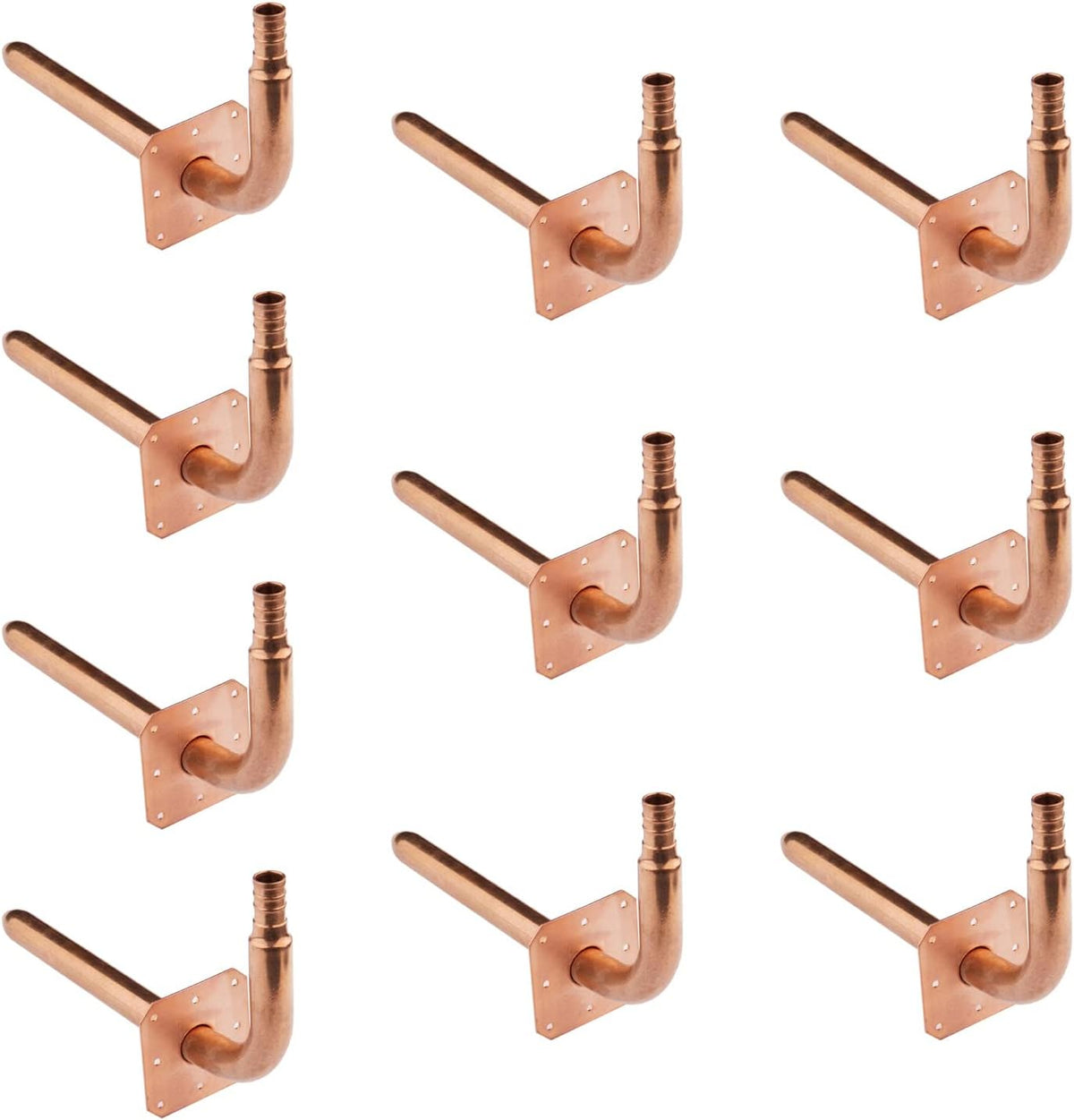 1/2" Pex Copper Stub Out Elbow with Wall Flange L155913