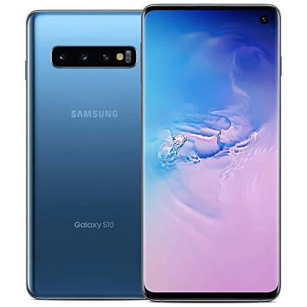 Prism Blue Refurbished Galaxy S10 Phone with 128GB Y22839