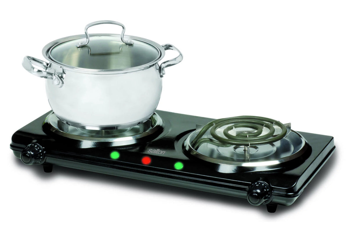 Portable Double Burner Cooktop W879