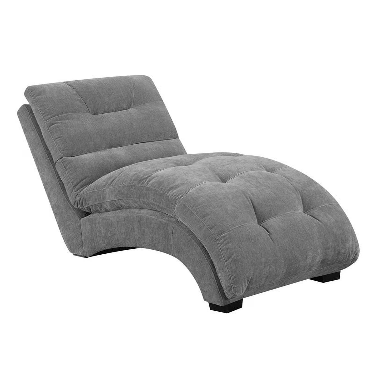 Mid-Century Fabric Chaise Lounge Q313