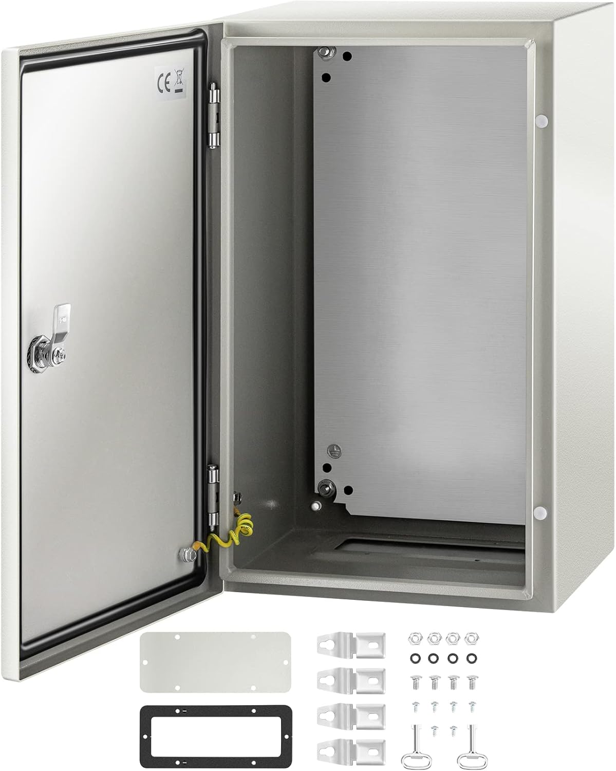 20 x 12 x 10'' NEMA 4X Steel Electrical Box with Mounting Plate L11244
