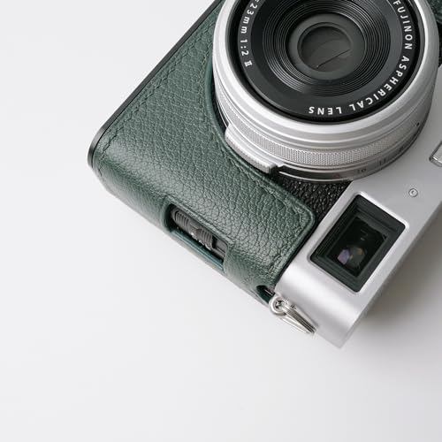 Genuine Leather Camera Half Case with Metal Base Plate N3140
