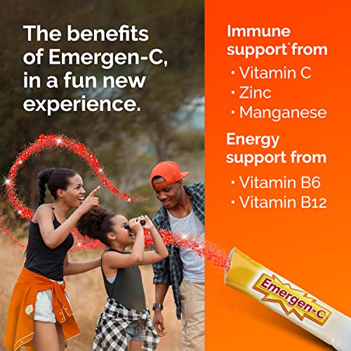56 Stick Packs Sparkly Strawberry Immune Support Supplement with Vitamin C T622