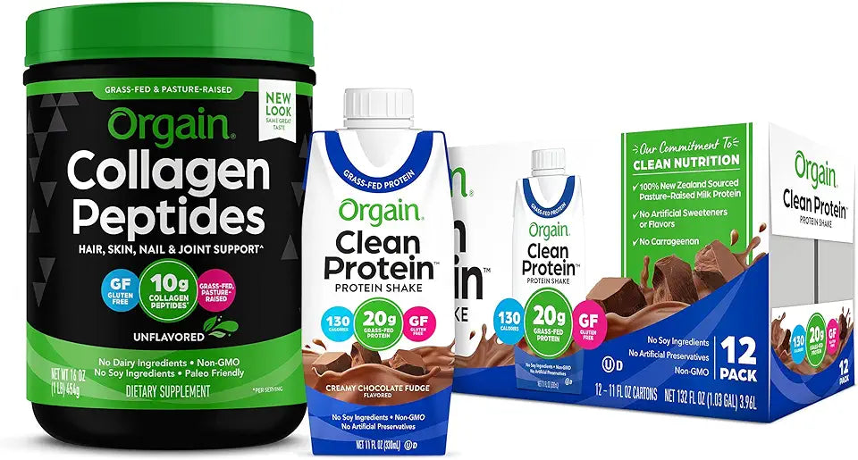 Hydrolyzed Collagen Peptides Protein Powder Creamy Chocolate Fudge L2726