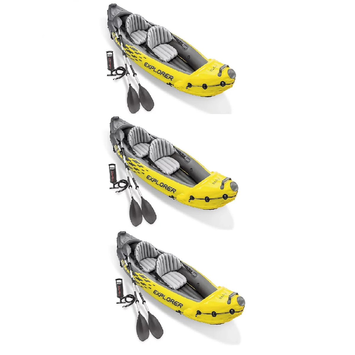 2 Person Inflatable Kayak Set and Air Pump J226170