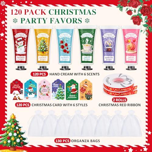 Hand Cream and Lip Balm Set with Thank You Card Organza Bags K724196
