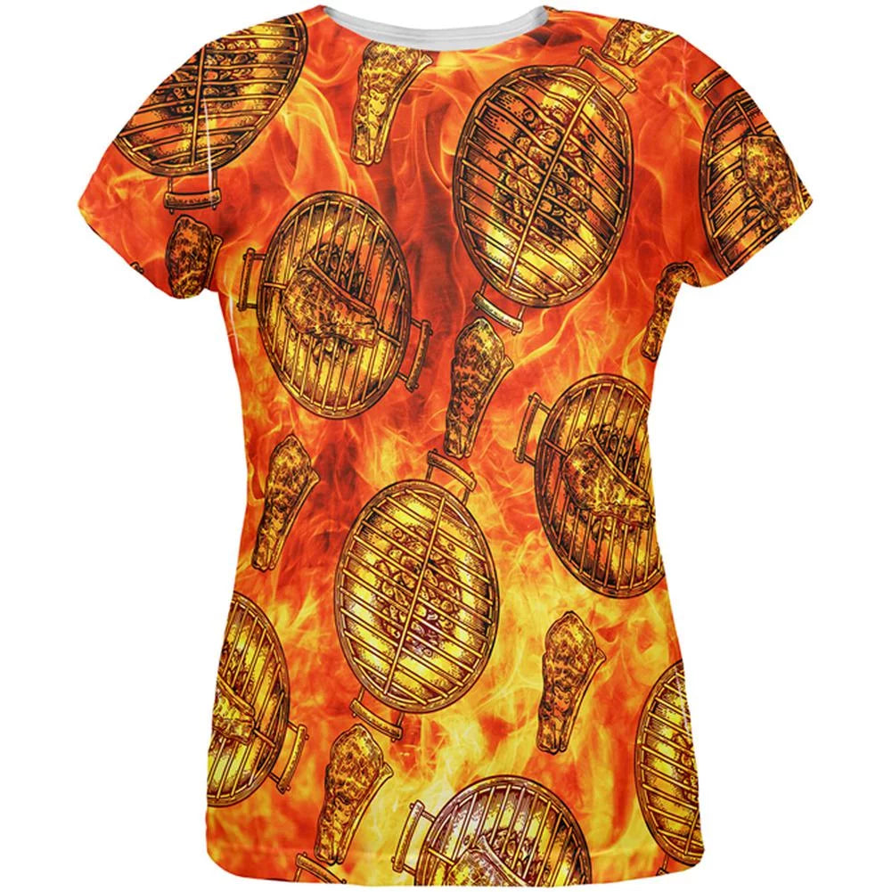 Steak Pattern Womens T Shirt W517